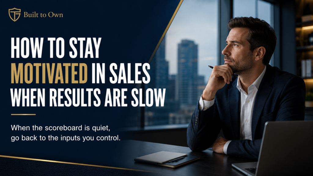 HOW TO STAY MOTIVATED IN SALES WHEN RESULTS ARE SLOW